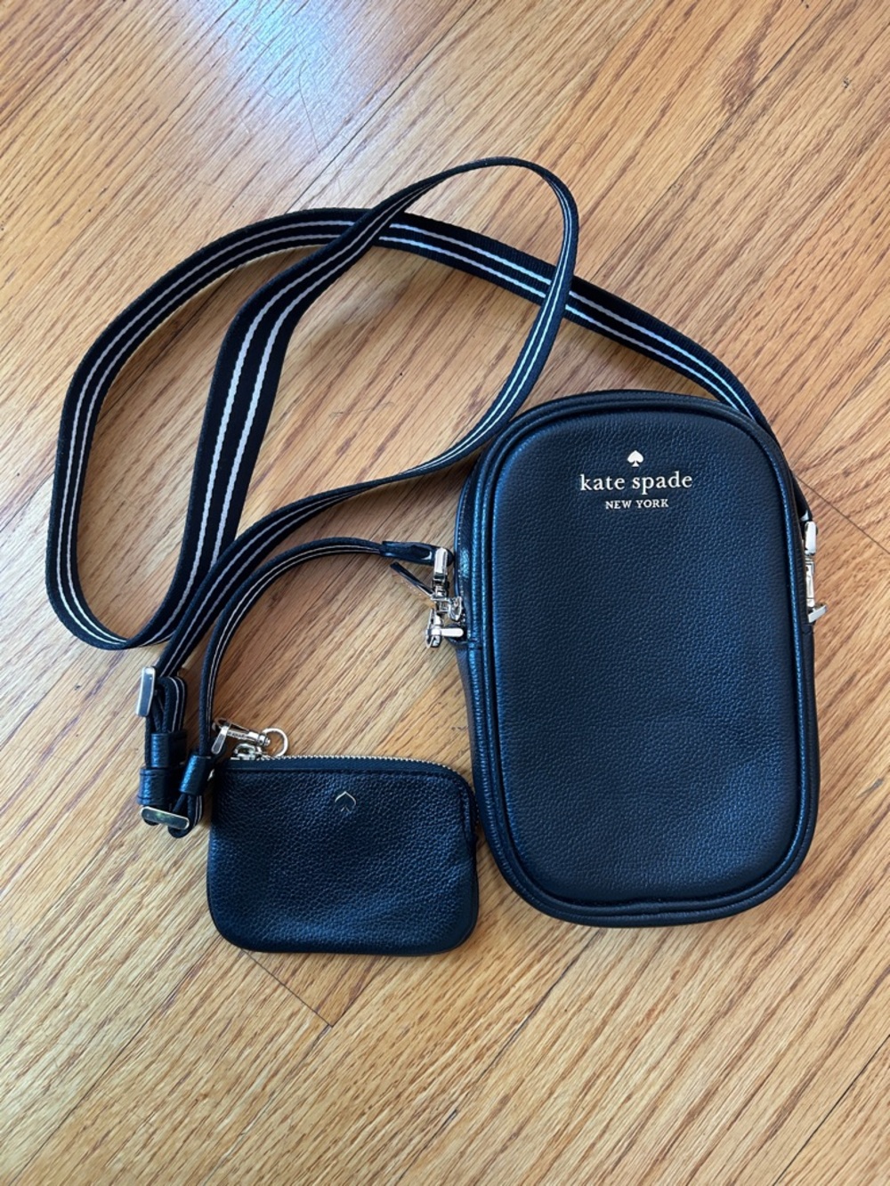Kate Spade Rosie North South Crossbody Black Leather - Picture 6 of 8